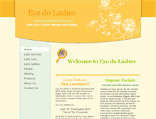 Tablet Screenshot of eyedolashesla.com